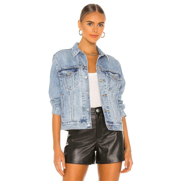 NEW! ZARA Denim Distressed Washed Jean Jacket, Size XL - Picture 7 of 16